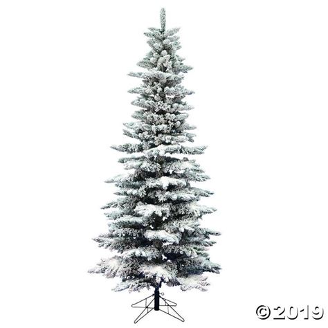 Vickerman 65 Flocked Utica Fir Slim Christmas Tree Unlit 1 Pieces