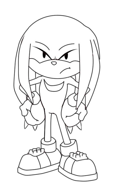 In this coloring page, sonic has reached one of his most powerful forms. How To Draw Knuckles From Sonic The Hedgehog - Draw ...