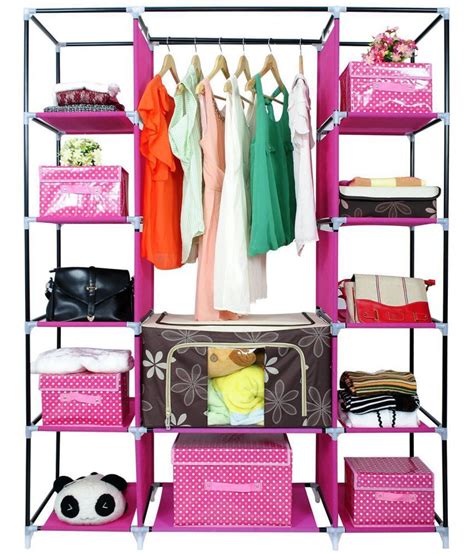 Fancy And Portable Storage Wardrobe Pink Buy Fancy And Portable