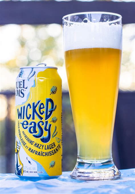 Review Samuel Adams Wicked Easy Hazy Lager Beercrank Ca