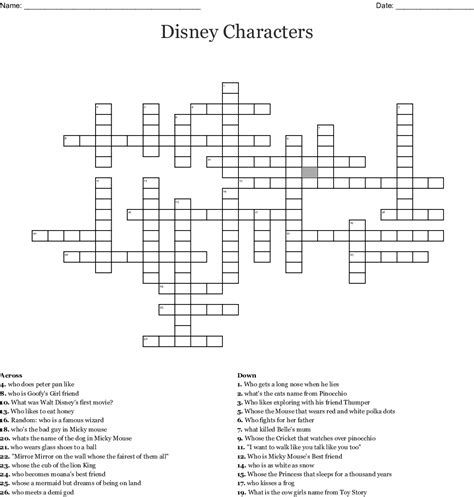 The answer keys to aid preserve you from. Disney Crossword Puzzles Printable For Adults | Printable ...