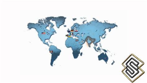 World Map With Countries Moving Animation Web Designing And Web