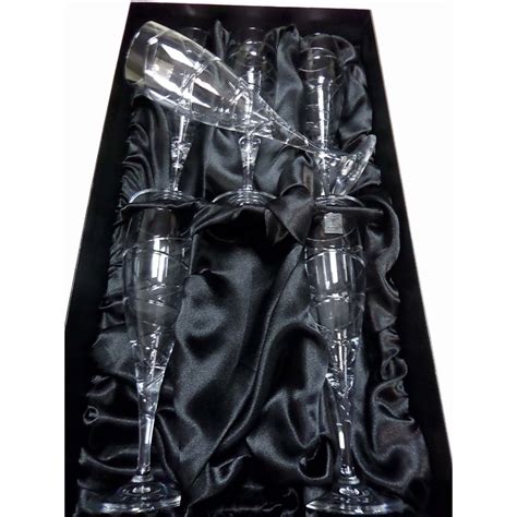 We can customize the champagne. Rockingham Crystal Simplicity Champagne Flutes Set 6 ...