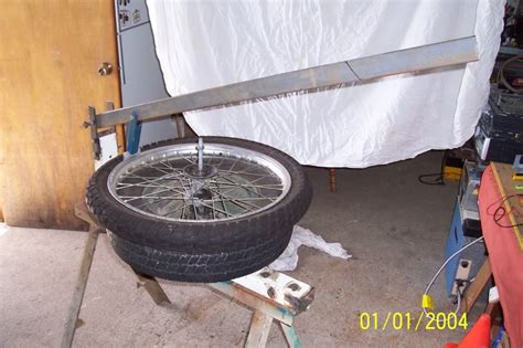 Motorcycle tire changer homemade : Homemade tyre Changer & How do you balance? | Adventure Rider