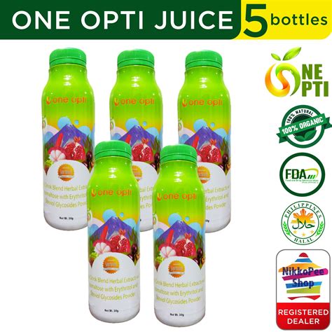 5 Bottles Of One Opti Juice 15 In 1 Ingredients 100 Authentic New