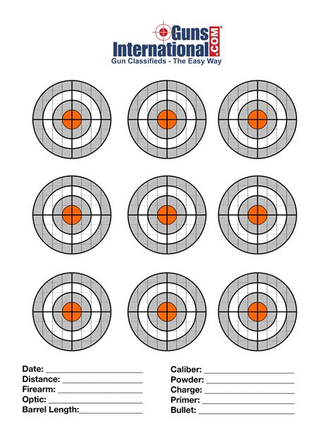 Homemade labels make sorting and organization so much easier. GunsInternational.com Printable Free Targets. 2" targets ...