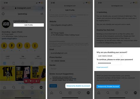 How to temporarily deactivate instagram account from phone. How to Delete Instagram Account on iPhone 2021 - iGeeksBlog