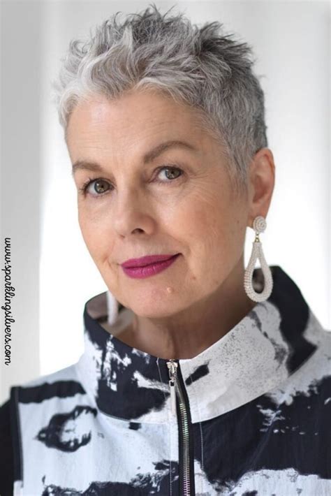 Short Haircuts For Growing Out Gray Hair Sparklingsilvers