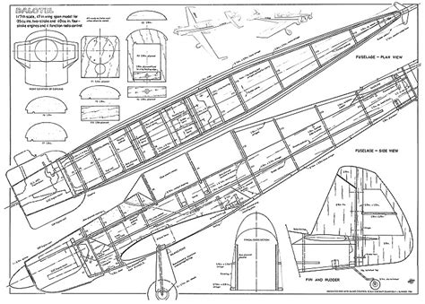The most significant model of the 70's.the prettner toc dalotel! Dalotel RC 47in Plans - AeroFred - Download Free Model ...