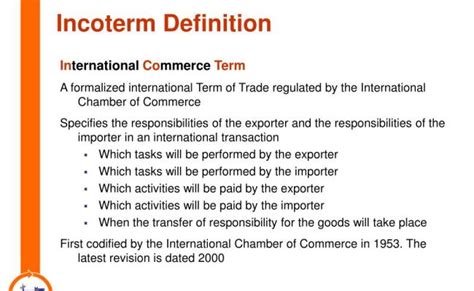 Ppt Terms Of Trade Or Incoterms Powerpoint Presentation Otosection