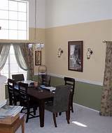 The purpose to have it that way is to level the windows. paint colors for dining room with chair rail | Add chair ...