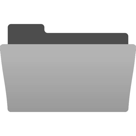 Vector Image Of Half Open Folder Icon Free Svg