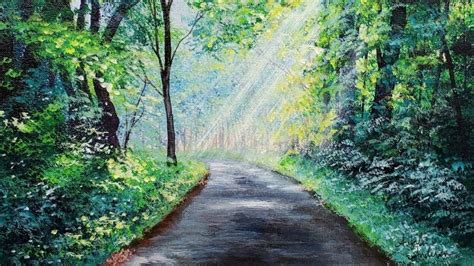 Green Forest Path Painting Beginner To Great 1538 Hildurko Art