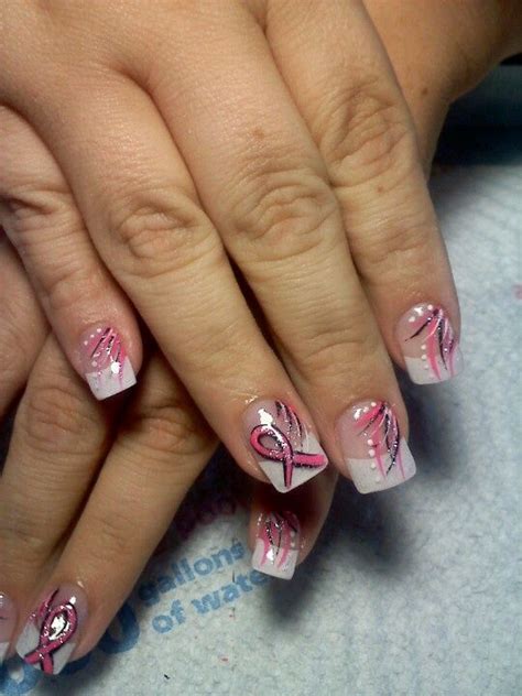Pin on Breast Cancer Nail Designs