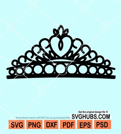 Queen Crown Svg Crown Svg Crown Silhouette Svg Princess Crown Svg