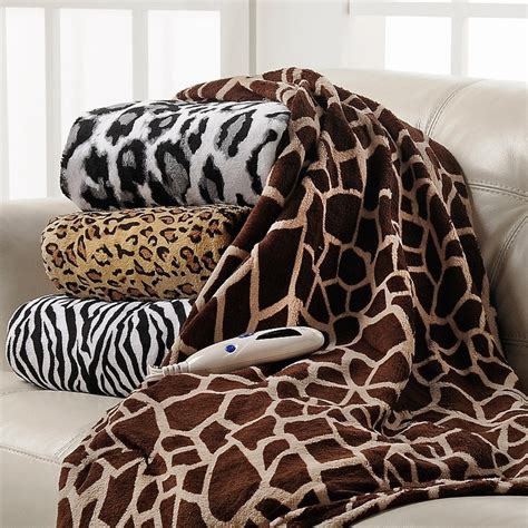 Super Soft animal Print Plush Fleece Throw Blanket Light ...