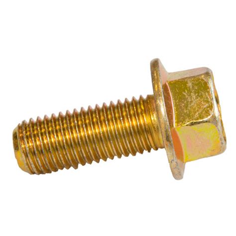 Flanged Bolt Grade 88 Yellow Zinc M8 125 X 25mm Classic Fasteners