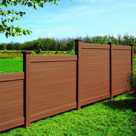 Backed by a lifetime transferable warranty, the strongest warranty in our industry, our commercial grade vinyl railing adds actual value to your project. Bufftech Brookline CertaGrain Vinyl Fence Panels | Hoover ...