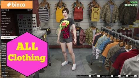 Gta V All Clothing For Women In Grand Theft Auto 5 Online Youtube