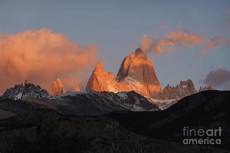 Sunrise Over The Famous Fitz Roy Peak In Patagonia Argentina