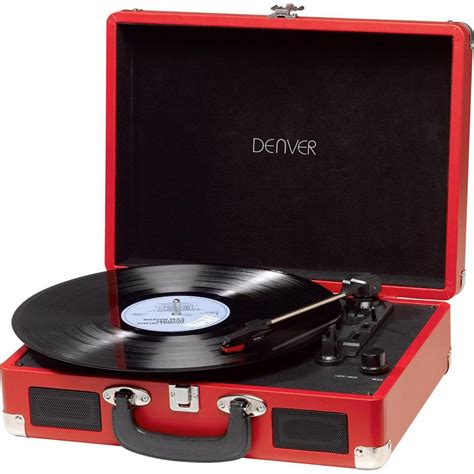 Kjøp Denver Portable Record Player Red