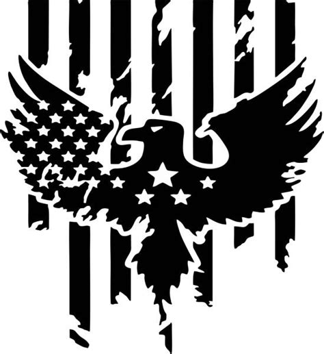 Usa Flag Vinyl Sticker Decals 4 Jeep Car Truck Suv Hood Eagle Army