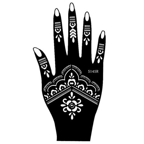 Brt heiße tattoos für erwachsene hohe qualität & skull & moth, kreuz, eule und langlebig: Henna Tattoo Schablone für die Rechte oder Linke Hand ...