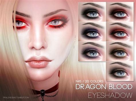 Eyeshadow In 20 Colors Found In Tsr Category Sims 4 Female Eyeshadow