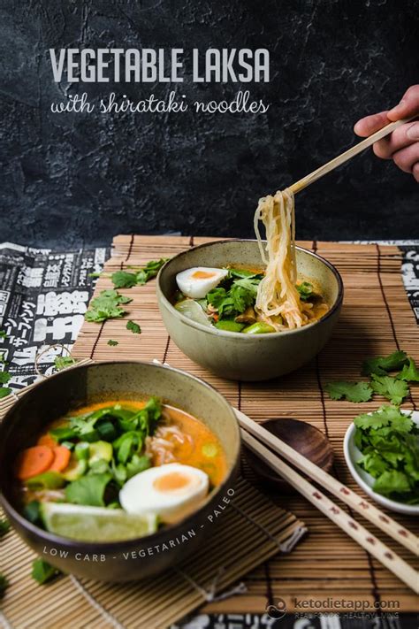 Low Carb Vegetable Laksa With Shirataki Noodles Ketodiet Blog