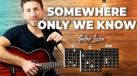 Somewhere Only We Know Guitar Tutorial Keane Easy Chords Guitar