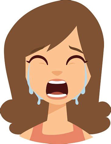 Woman Crying Vector Illustration Stock Clipart Royalty Free FreeImages