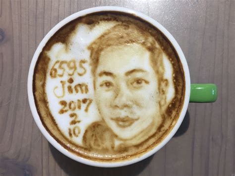 Latte Art Of Portrait Coffee Made By Jimmy Chen Jimstudio