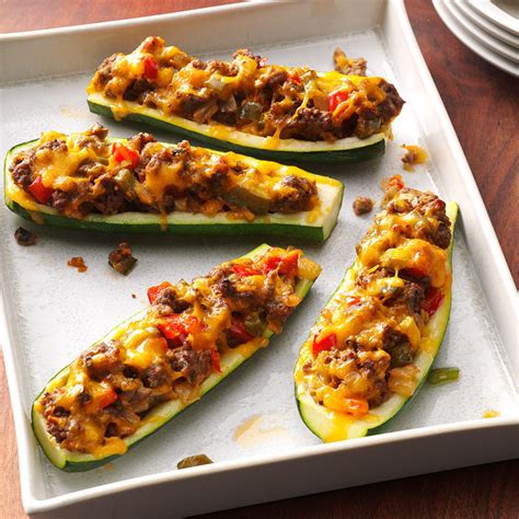 I'm in the mood for light and healthy dishes right now so this is very good timing for me. Zucchini Boats Recipe | Taste of Home