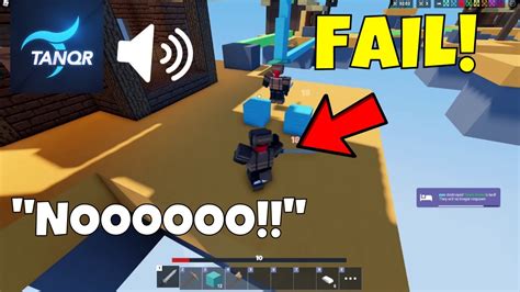 Tanqr Failing Compilation Roblox Bedwars Youtube