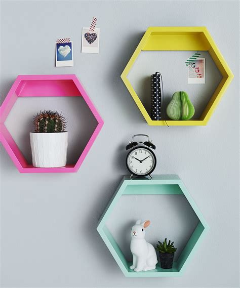 Adairs kids millie hexagon shelves