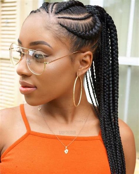 All hair on the head needs to be slicked back into the knot and braided for this teen hairstyle for black girls to look its best. 70 Best Black Braided Hairstyles That Turn Heads in 2021