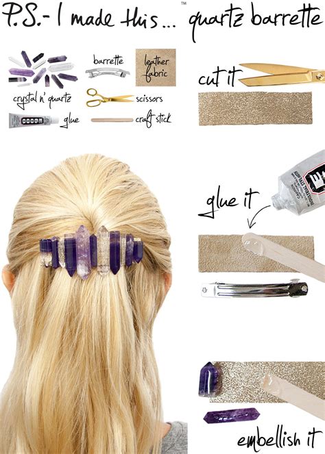 Put a few drops of super glue onto the tip of the folded part and insert it into the pearl. 16 Cute and Easy DIY Hair Accessories - fashionsy.com
