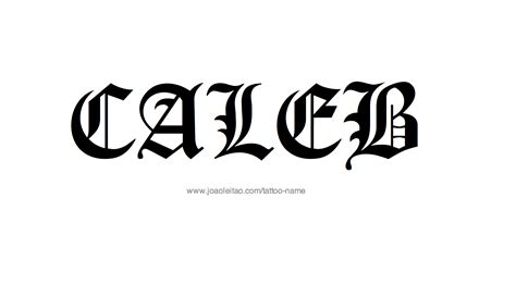 Caleb Name Tattoo Designs