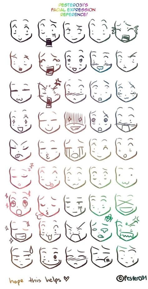 How To Draw Cute Chibi Faces