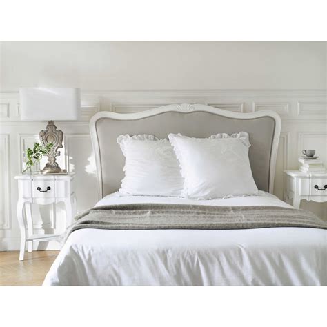 Testata letto matrimoniale con misure che variano dai 160 cm ai 200 cm di larghezza. Testata da letto in massello di legno e cotone L 140 cm ...