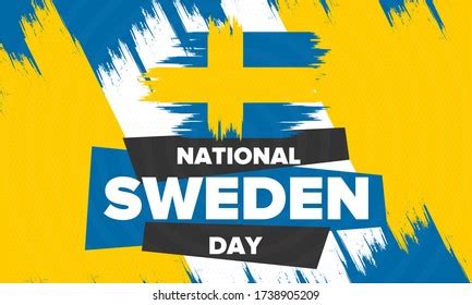 Sweden National Day Celebrated Annually On Stock Vector Royalty Free