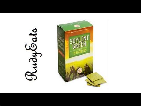 A balanced nutritional drink that serves as an alternative to solid food. Soylent Green Crackers Review - RudyEats Happy Snack Food ...