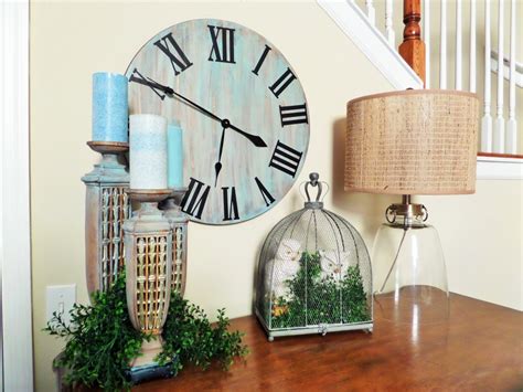 This diy wall decor project is easy, quick, cheap and oh so lovely. DIY Rustic Wall Clock - Be My Guest With Denise