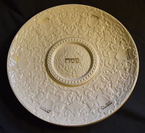 The Seder Plate By Lenox Ivory Gold Th Century Replica Passover