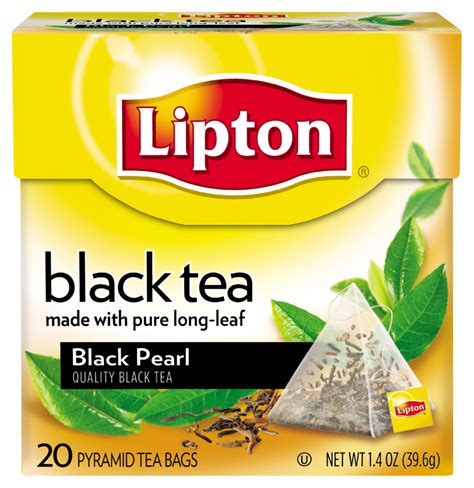 Lipton Black Tea Pyramids Black Pearl 20 Ct Grocery
