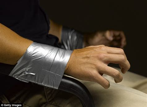 Man Tied Up With Duct Tape And Stabbed In The Arm With A Syringe Sexiezpix Web Porn