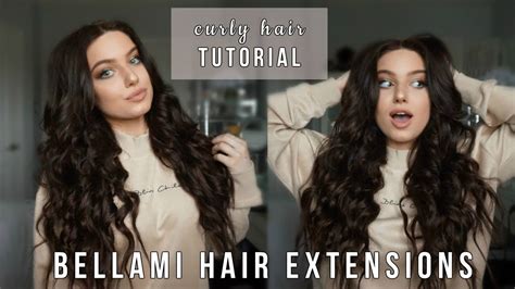 Long Curly Hair Tutorial W Bellami Hair Extensions Youtube