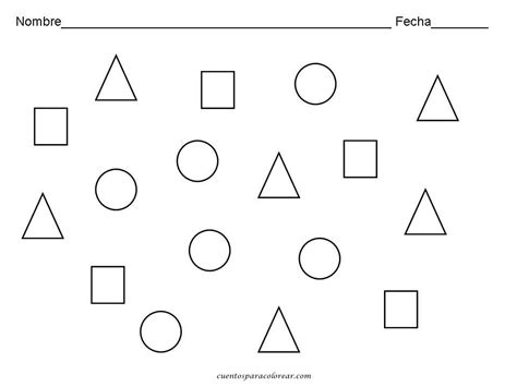 Foto de stock forma de círculo colorear página con animales del bosque. Fichas educativas de formas geométricas