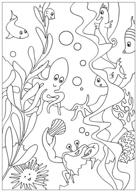 Under The Sea Free Coloring Pages