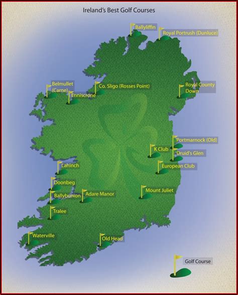 Map Of Golf Courses In Ireland Map Resume Examples Qb1vboo1r2
